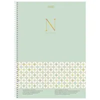 Тетрадь А4, 160 л., HATBER, спираль, клетка, обложка твердая, глянцевая, 4 разделителя, "Графика-N", 094234, 160Ттр4В1сп_355