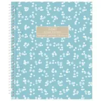 Тетрадь А5, 120 л., HATBER, спираль, клетка, Soft-touch ламинация, 3 разделителя, "Floral", 094225, 120Тр5лВ1сп_357