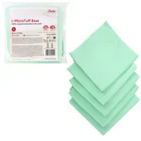 Салфетки VILEDA PROFESSIONAL "МикроТафф Бейс" КОМПЛЕКТ 5 шт., микрофибра, зеленый, 36х36 см, 174180