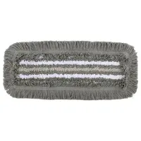 Насадка МОП плоская 50 см, VILEDA PROFESSIONAL "ТриоПлюс Комби", уши (ТИП УВ) микрофибра / хлопок, серый, 167296