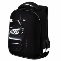 Ранец BRAUBERG KIDS START, 1 отделение, 2 кармана, "Темная машина", 35х26х13 см, 273151
