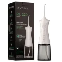 Ирригатор для полости рта REVYLINE RL 220, емкость резервуара 0,3 л, 2 насадки, белый, 7943