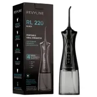 Ирригатор для полости рта REVYLINE RL 220, емкость резервуара 0,3 л, 2 насадки, черный, 7944