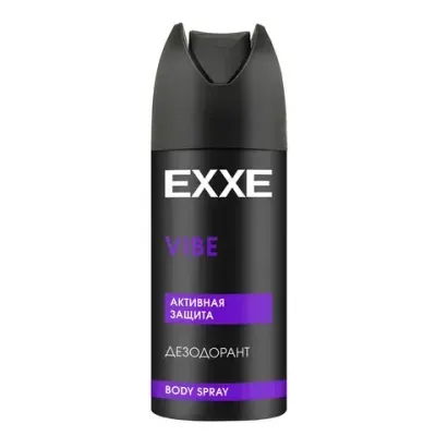 Дезодорант аэрозольный мужской 150 мл EXXE MEN VIBE "Активная защита", С0007827