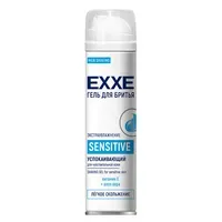 Гель для бритья успокаивающий 200 мл EXXE SENSITIVE "Витамин Е + алоэ", С0006915