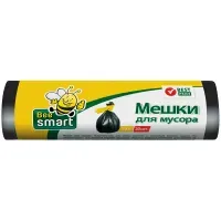 Мешки для мусора 30 л, черные, в рулоне 30 шт., ПНД, 6 мкм, YORK, 902130