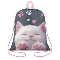 Мешок для обуви BRAUBERG KIDS, с петлей, 42х34 см, "Кот-мурлыка", 274640