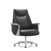 Кресло HAWASAN (ХАВАСАН) PREMIUM EX-801, до 200 кг, алюминий, экокожа, черное, 533235