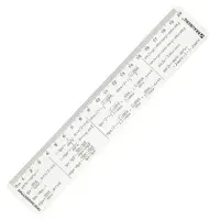 Линейка пластиковая 20 см BRAUBERG, справочная, тригонометрия, 210898