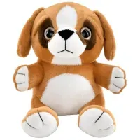 Игрушка мягкая "Собачка", 23 см, цвет коричневый, WOOZOO (ВУЗУ), 666797