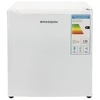 Холодильник компактный BRASSON (БРАССОН) RF-50White, однокамерный, общий объем 47 л, морозильная камера 5л, 49,6x45,4x44,5 см, белый, 458497