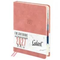 Ежедневник датированный 2027, B6, 125х173 мм, GALANT "Vivid", под кожу, розовый, 117862