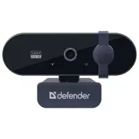 Веб-камера DEFENDER G-lens 2580, Full HD, 2 Мп, микрофон, USB 2.0, регулируемый крепеж, черная, 63112