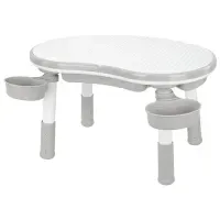 Стол детский трансформер 3 в 1 BRABIX KIDS CT-001, растущий, 2-8 лет, пластик, серый, 533290