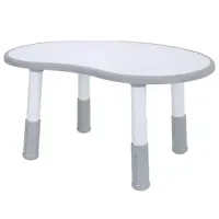Стол детский BRABIX KIDS CT-002, растущий, 2-8 лет, пластик белый + серый, 533296