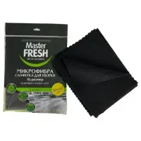 Тряпка для мытья пола из микрофибры, 50х60 см, черная, Master FRESH