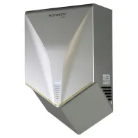 Сушилка для рук ВЫСОКОСКОРОСТНАЯ SONNEN HSD-A1011, 1000 Вт, 90 м/с, IPX4, пластик, серебристая, 701867