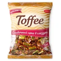 Ирис сливочный "Toffee" глазированный 1000 г, АЗОВСКАЯ, М039