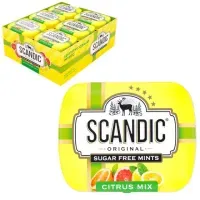 Драже освежающие SCANDIC без сахара со вкусом "Цитрусовый микс", 14 г, 4603738769889