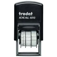 Датер-мини месяц БУКВАМИ, оттиск 20х3,8 мм, синий, TRODAT IDEAL 4810 P2, корпус черный, подушка, 218615