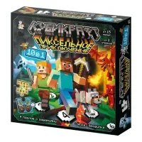 Игра настольная "Кубикрафт пиксельное приключение 10 в 1", 10 КОР, 5985