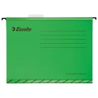 Подвесная папка Esselte "Pendaflex Plus Foolscap", 240*412мм, картон, 210г/м2, зеленая
