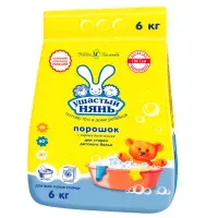 Порошок для машинной и ручной стирки Ушастый нянь, 6кг