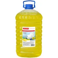Средство для мытья посуды OfficeClean Профессиональное "Лимон", ПЭТ, 5л
