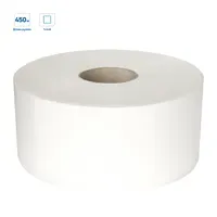 Бумага туалетная OfficeClean Professional(T1), 1-слойная, 450м/рул., белая