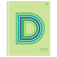Дневник 1-11 кл. 40л. (твердый) BG "Д-зеленый", глянцевая ламинация