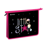 Папка для тетрадей 1 отделение, А5 Berlingo "Little Star", 240*205*40мм, пластик, на молнии