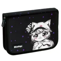 Пенал 1 отделение, 200*140*40 мм, Berlingo "Kawaii Dream", 1 дополнительная откидная секция, полиэстер