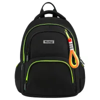Рюкзак Berlingo NeonBase "Bright green" 41*30*17см, 2 отделения, 4 кармана, эргономичная спинка