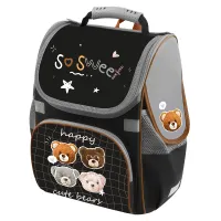 Ранец Först Junior "Cute bears" 37*28*21см, 1 отделение, 3 кармана, анатомическая спинка