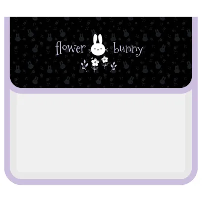 Папка для тетрадей 1 отделение, Först "Bunny" (Зайчик), А5, пластик, на липучке