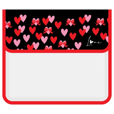 Папка для тетрадей 2 отделения, Först "Love" (Любовь), А5, пластик, на липучке