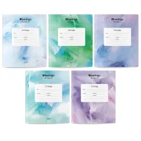 Тетрадь 18л., клетка Berlingo "Colorsoft", 80г/м2, софт-тач, тиснение, ассорти