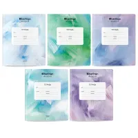 Тетрадь 24л., клетка Berlingo "Colorsoft", 80г/м2, софт-тач, тиснение, ассорти