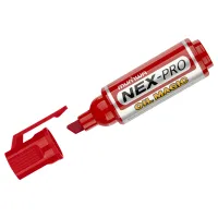 Маркер перманентный промышленный MunHwa «Nex-Pro Oil Magic» красный, скошенный, 7мм