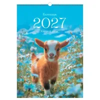 Календарь настенный перекидной на гребне, 340*480 мм 6л. BG "Символ года", 2027г.