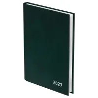Ежедневник датированный 2027г., А5, 168л., бумвинил, BG, зеленый