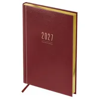 Ежедневник датированный 2027г., А4, 176л., твердый переплет, кожзам, BG "Dallas. Brown", коричневый, фольгированный срез