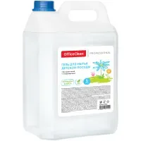 Средство для мытья детской посуды OfficeClean Профессиональное "Ромашка и алоэ", гель, 5л, канистра.