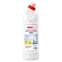 Чистящее средство для сантехники OfficeClean "Лимонная свежесть", гель с хлором, 750 мл
