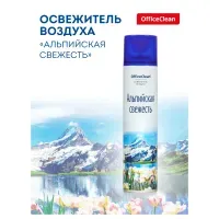 Освежитель воздуха аэрозольный OfficeClean "Альпийская свежесть", 300 мл