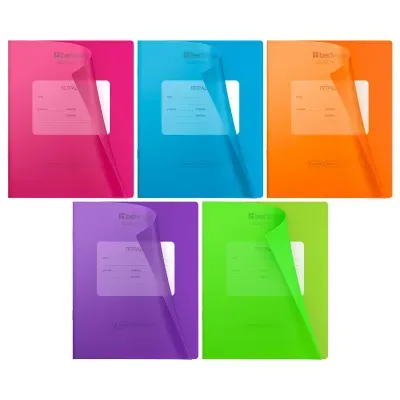 Тетрадь 18л., клетка Berlingo "Color Zone", пластиковая обложка, ассорти