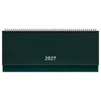 Планинг датированный 2027г., 64л., 285*100, бумвинил, BG, зелёный