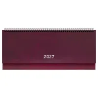 Планинг датированный 2027г., 64л., 285*100, бумвинил, BG, бордовый