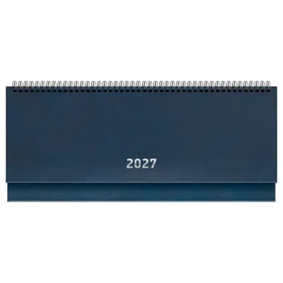 Планинг датированный 2027г., 64л., 285*100, бумвинил, BG, синий