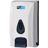 Диспенсер для жидкого мыла BXG SD-1188, наливной, пластик, механический, белый, 1л